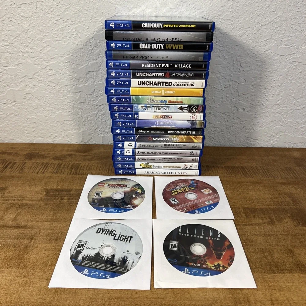 PS4 Lot Of 23 Games Resident Evil, Uncharted, Call Of Duty, Horizon, Dying Light